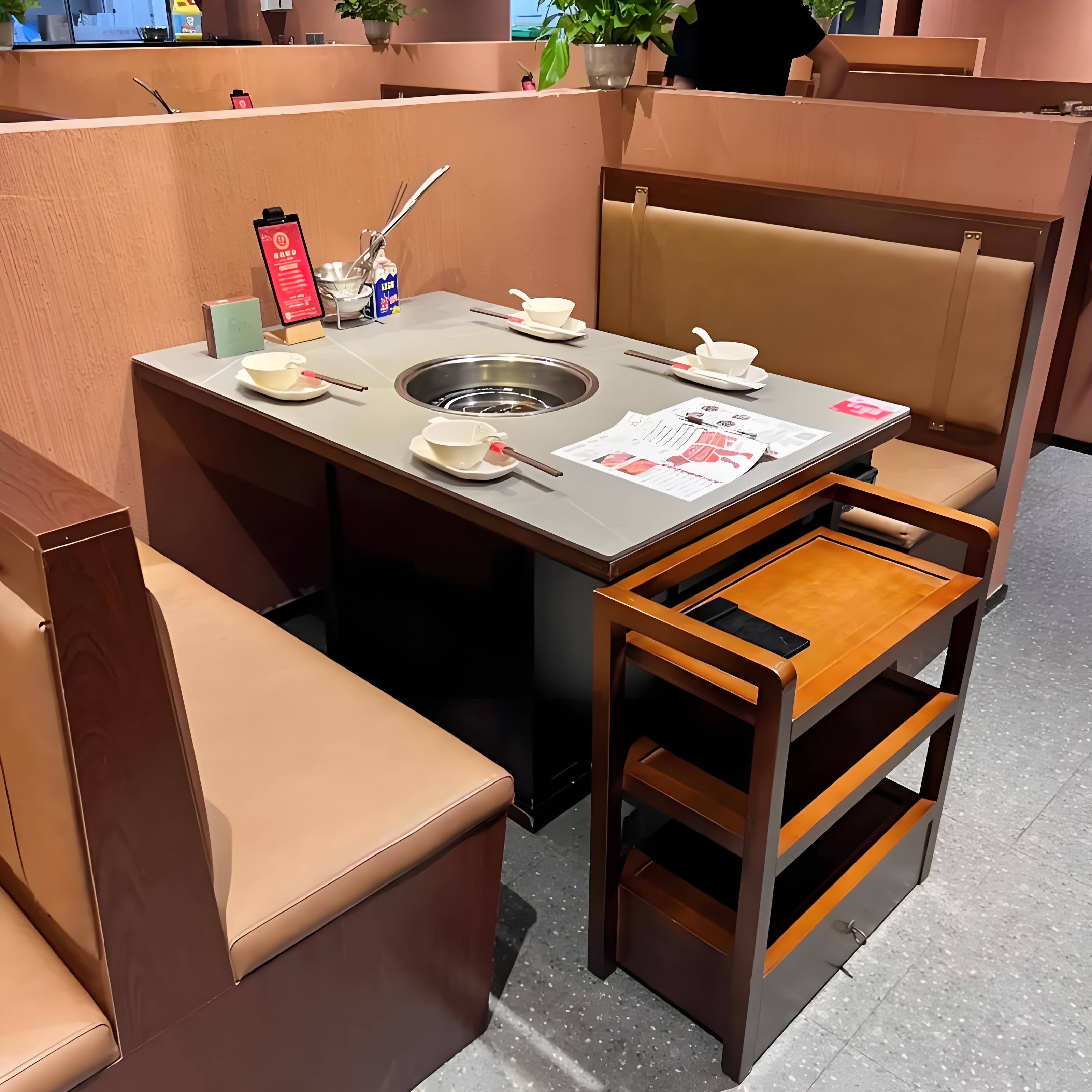 阳江市无烟净化灶台中餐桌 - 厂家